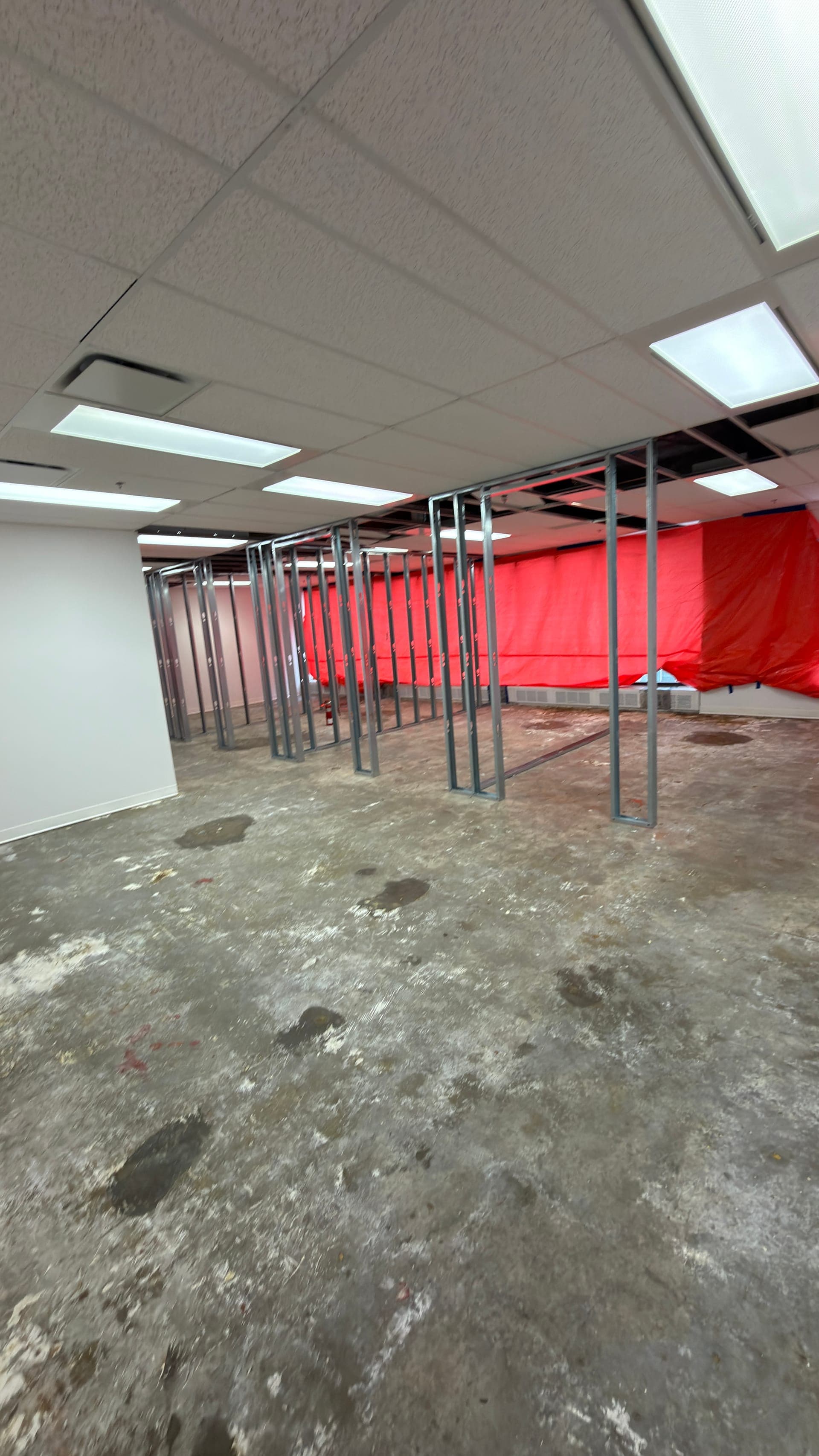 Completed asbestos abatement and clearance testing — 639 5th Ave SW Calgary
