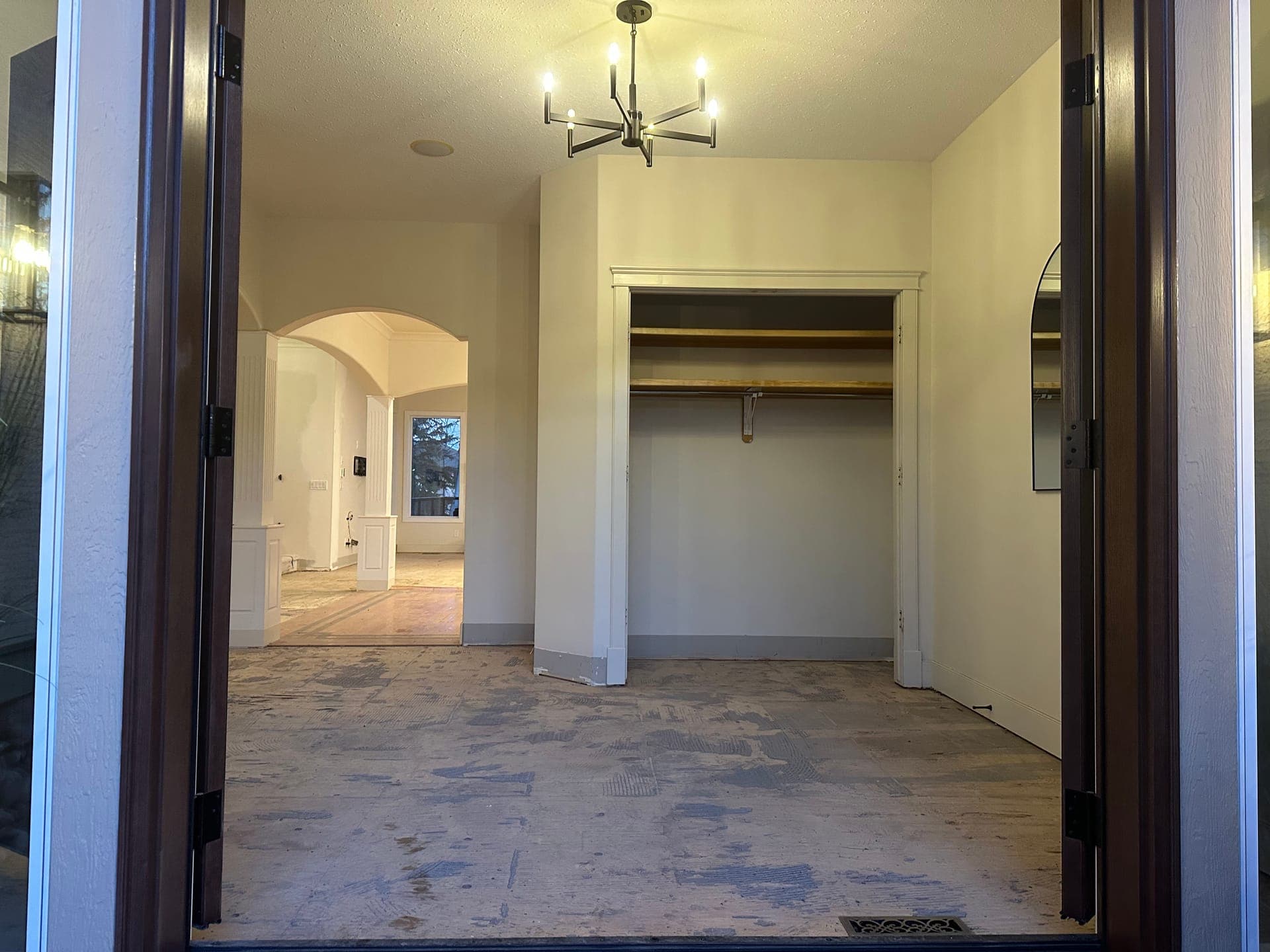 Interior demolition renovation prep Calgary — open-concept basement conversion